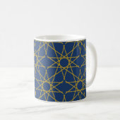Mug Géométrie Lapis Or (Devant droit)