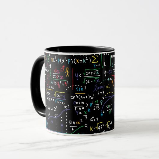 Mug Géométrie mathématique Étudiants Professeurs (Devant gauche)