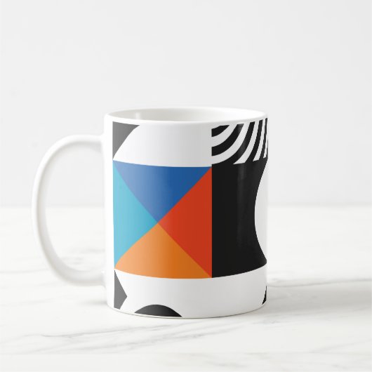 Mug Géométrie moderne de style scandinave (Gauche)