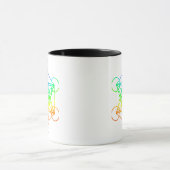 Mug Géométrie sacrée Cube de Metatron en couleurs arc- (Centre)