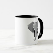 Mug Géométrie Tête d'éléphant (Devant droit)