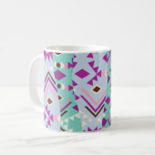 Mug Géométrie Tribale Pastel (Devant gauche)