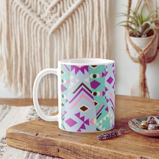Mug Géométrie Tribale Pastel