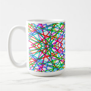 Mug Géométrique Abstrait Ligne Gras