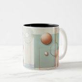 Mug géométrique Abstrait moderne avec design Paste (Devant droit)