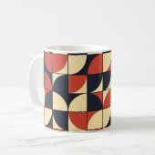 Mug géométrique Abstraite : art informatique. (Devant gauche)