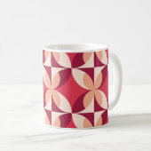 Mug Géométrique Abstraite : Conception textile transpa (Devant droit)