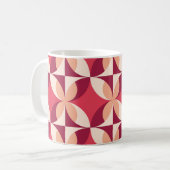 Mug Géométrique Abstraite : Conception textile transpa (Devant gauche)