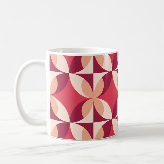 Mug Géométrique Abstraite : Conception textile transpa (Gauche)