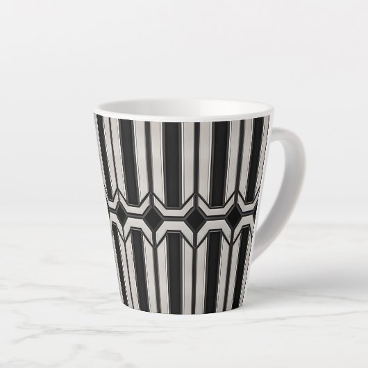 Mug géométrique Art déco 12 oz (Angle droit)