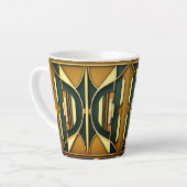 Mug géométrique Art déco 12oz (Angle gauche)