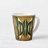 Mug géométrique Art déco 12oz (Angle droit)