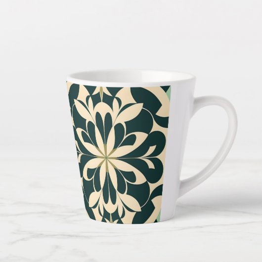 Mug géométrique Art déco 12oz (Droite)