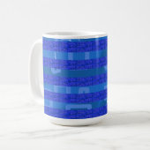 Mug Géométrique Bleu (Devant gauche)