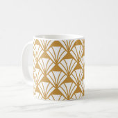 Mug Géométrique Classique : Art Déco Élégance. (Devant gauche)