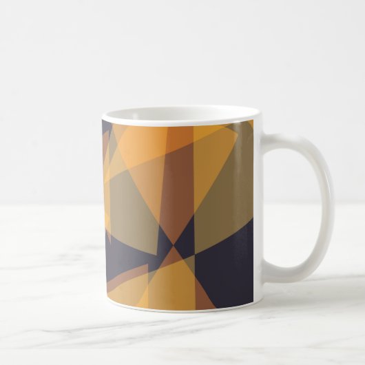 Mug Géométrique, cool, tendance, moderne, triangles si (Droite)