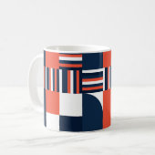 Mug Géométrique créative : Conception moderne et trans (Devant gauche)