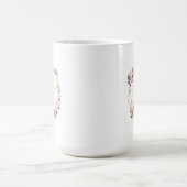 Mug géométrique doré à fleurs roses (Centre)