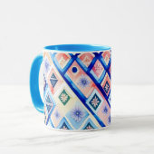 : Mug géométrique floral (Devant gauche)