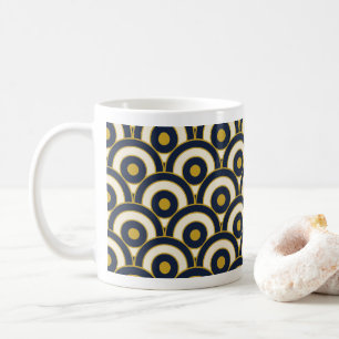 Mug Géométrique Islamique Bleu Nuit et Or