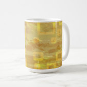 Mug Géométrique jaune chic (Devant droit)