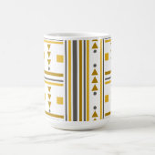 Mug géométrique Jaune moderne (Centre)