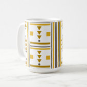 Mug géométrique Jaune moderne (Devant gauche)