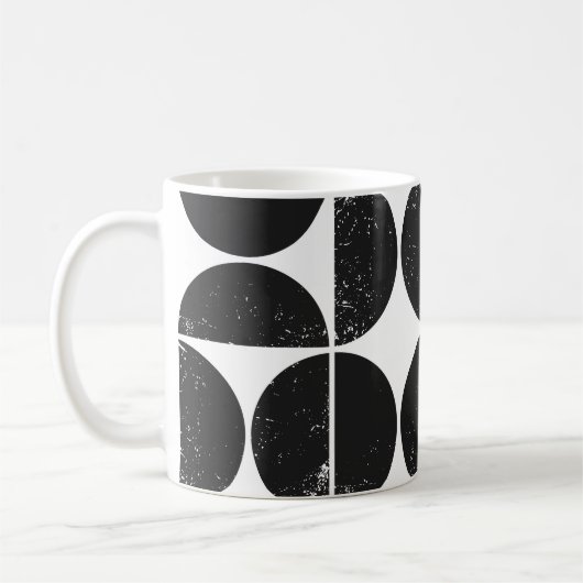 Mug Géométrique minimaliste : Semicules scandinaves. (Gauche)