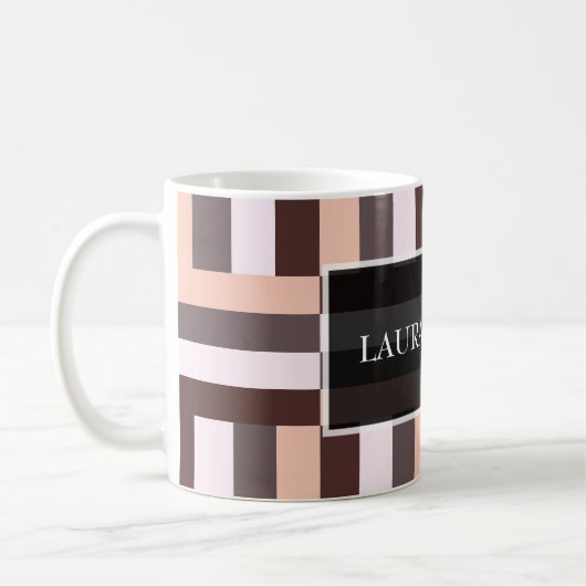 Mug Géométrique Mocha du désert (Gauche)