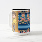 Mug géométrique moderne - Boisson céramique contem (Devant gauche)