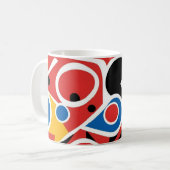 Mug Géométrique Moderne du Milieu du Siècle (Devant gauche)