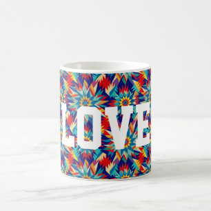 Mug Géométrique Multicolore Énergique et Psychédélique