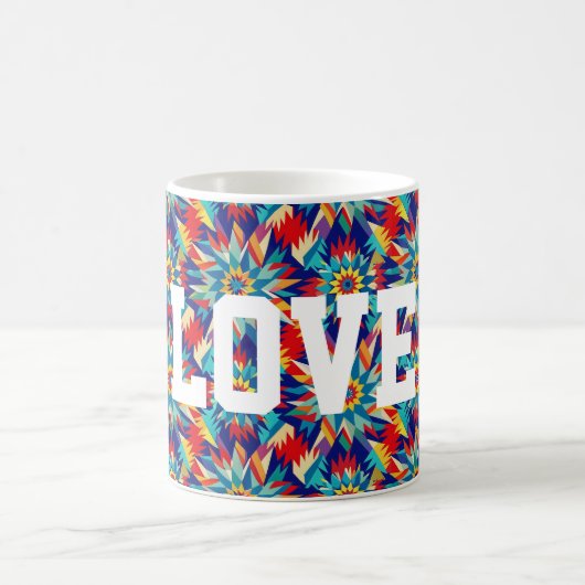 Mug Géométrique Multicolore Énergique et Psychédélique (Centre)
