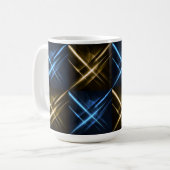 Mug Géométrique Néon Futuriste (Devant gauche)