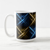 Mug Géométrique Néon Futuriste (Gauche)