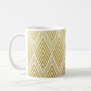 Mug Géométrique or brillant sans couture motif