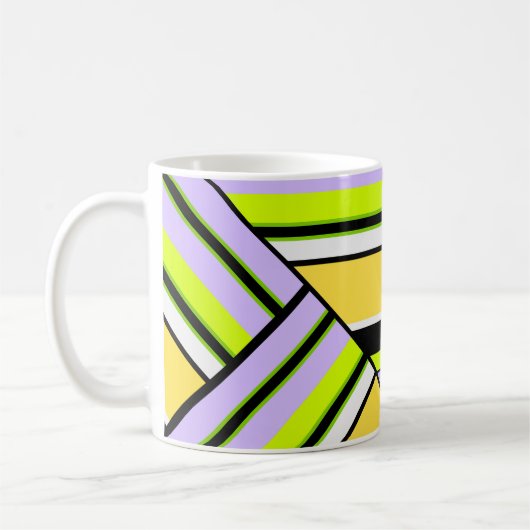 Mug Géométrique, rayure (Gauche)