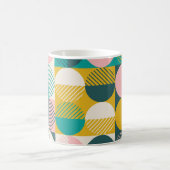 Mug Géométrique rétro : motif vintage moderne. (Centre)