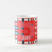 Mug Géométrique rouge, bleu et jaune (Centre)