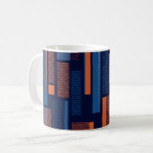 Mug Géométrique urbaine, motif moderne et transparent (Devant gauche)