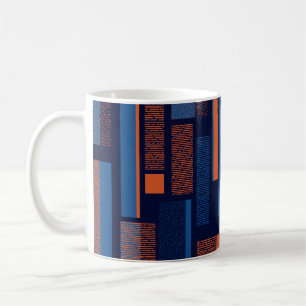 Mug Géométrique urbaine, motif moderne et transparent