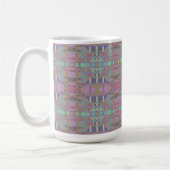 Mug Géométrique vert violet rose (Gauche)
