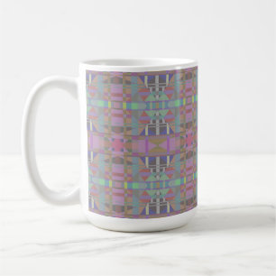 Mug Géométrique vert violet rose