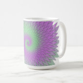Mug Géométrique Violet et Vert (Devant droit)