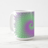 Mug Géométrique Violet et Vert (Devant gauche)
