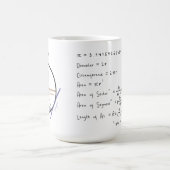 Mug Geometry of a Circle Math Formula Educational (Centre)