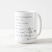 Mug Geometry of a Circle Math Formula Educational (Devant droit)