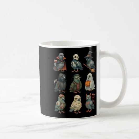 Mug Geon Bird Soky Witch Boo Zombie Halloween Boys &am (Droite)