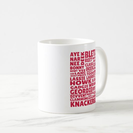 Mug Geordie slang (Devant droit)