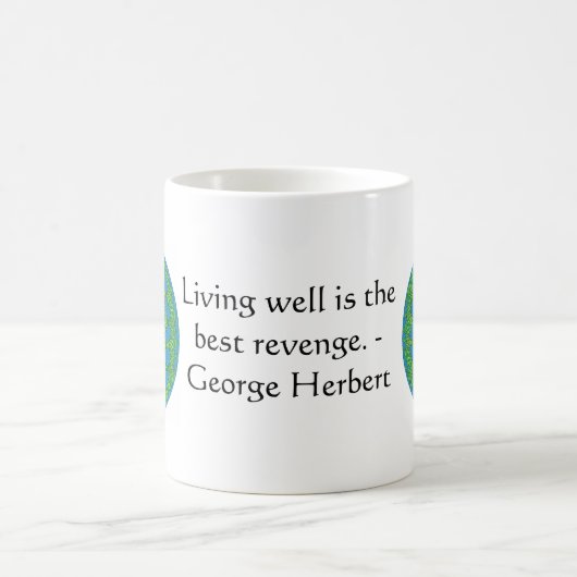 Mug George Herbert Citation Avec Un Design Merveilleux (Centre)